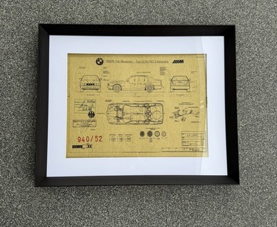 Premium Artprint   BMW E34 M5, hochwertiger Kunstdruck, Wandbild, Geschenkidee