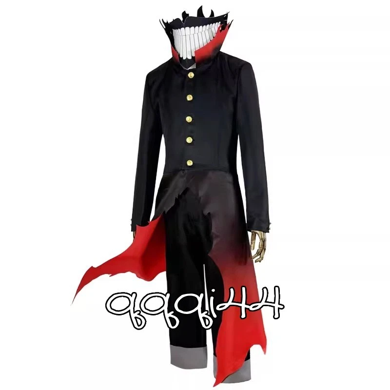 Dandadan Okarun Cosplay Traje Disfraz Negro Poliéster Uniforme Halloween Utilería Regalo Foto 3 de 4