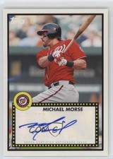 2011 Topps Lineage 1952 Design Auto Mike Morse #52A-MM Auto 1l3q