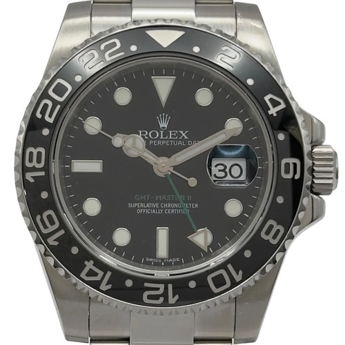 ROLEX GMT 2 116710LN 40mm Stainless Steel Black Watch OKW816