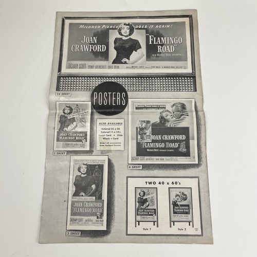 Joan Crawford Flamingo Road Warner Bros Campaign 1949 12pg Ad Poster Pressbook - Picture 3 of 24