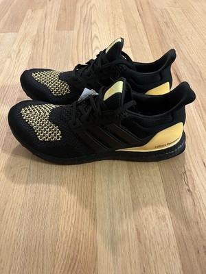 New Adidas Men's Size 12 Ultraboost 1.0 Black & Spark Shoes JQ2273
