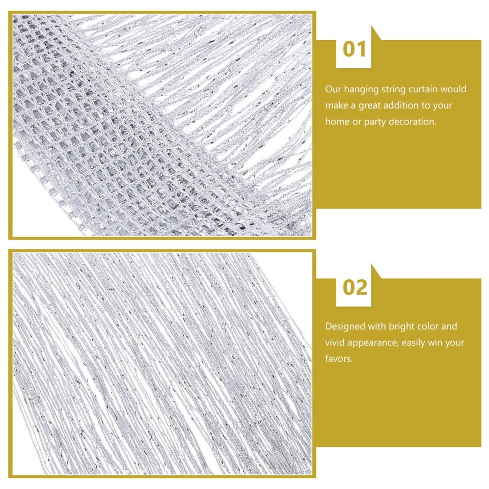 2 Pcs Door String Curtain Polyester Divider Tassel Screen String ...
