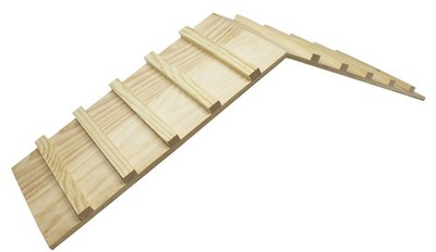 Wood Bridge for Small Animal Cage or Habitat - Guinea Pigs, Ferrets, Chinchil...