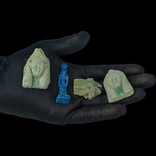 Authentic Ancient Egyptian Antiques Rare Mixed Stone Amulet Collection Figure BC