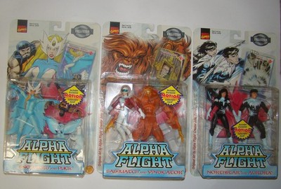 ALPHA FLIGHT 3 versiegelte Blister Toy Biz 1999 sehr guter Zustand Sasquatch Marvel Legends