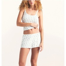 Skims Soft Lounge Lace Set White Size S