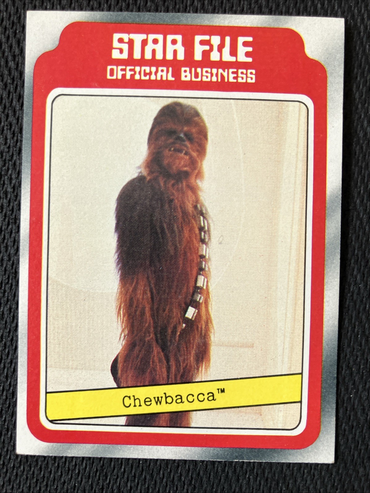 1980 Topps Star Wars: The Empire Strikes Back Chewbacca Star File #5