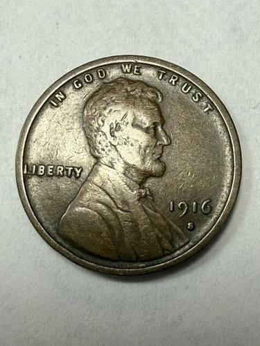 ** 1916-S LINCOLN CENT- VF  (UPGRADE THAT SPOT IN YOUR SET)  PRICED TO SELL🔥**