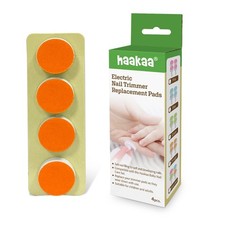 haakaa Electric Nail File Replacement Pads, Suitable for 12 Months, Orange