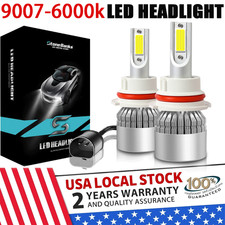 9007 Led Headlight Bulbs Kit Hilo For Ford F-150 1992-2003 F-250 1992-1999