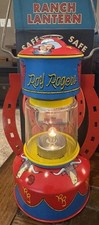 Roy Rogers Ranch Lantern No 90 Tin Litho 8" Toy Vintage 1950's. Works. Great box