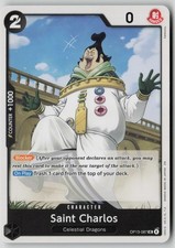 Saint Charlos OP13-087 One Piece Carrying On His Will Uncommon Near Mint