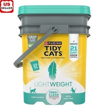 Lightweight Unscented Cat Litter 21 Day Odor Control Low Dust Clumping New
