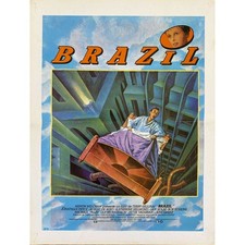 BRAZIL Original Herald  - 9x12 in. - 1985 - Terry Gilliam, Jonathan Pryce