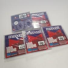 5 Bundle - Maxell 100 MB Zip Disk NEW Sealed Zip100-IBM 580005