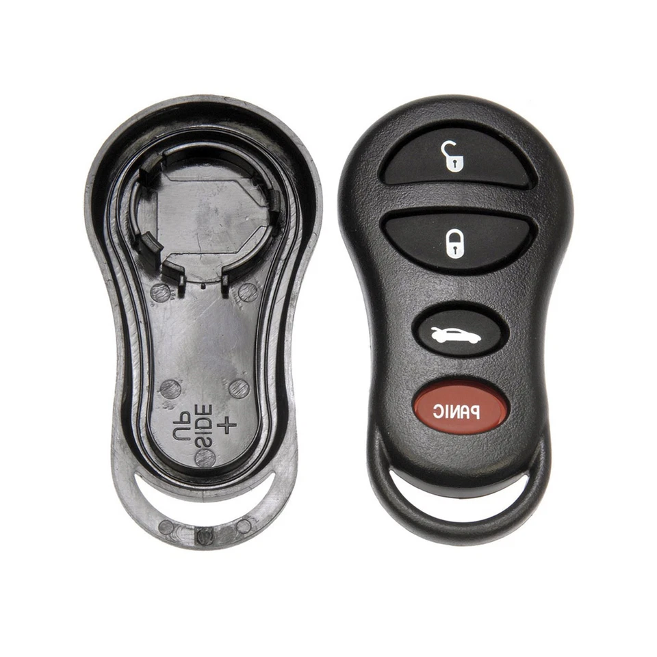 Carcasa de mando a distancia sin llave Dorman con inserto de botón de goma para Chrysler Jeep Foto 3 de 3