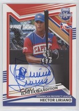 2022 Panini Elite Extra Edition Signatures Hector Liriano #215 Auto sc8