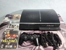 Sony PlayStation 3 PS3 Backwards Compatible Console CECHE01 Tested bundle+games