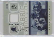 2005 Upper Deck Reflections Future Fabric 10/30 Vincent Jackson Patch 4g0