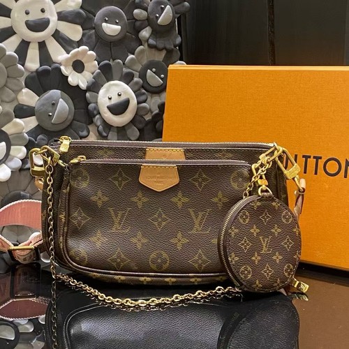 Louis Vuitton Multi Pochette Accessoires Shoulder Bag Canvas M44813