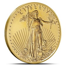 2025 1 oz American Gold Eagle $50 Coin (BU) 5394.66 per troy oz