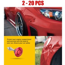 Car Bumper Release Quick Push Latch Button Hood Kit Lock Pins Bonnet Clip 2-20x Car Bumper Release Quick Push Latch Button Hood Kit Lock Pins Bonnet Clip 2-20x