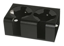 Tuffy 034-01 Dual Cup Holder For Deluxe Stereo/Series II Console - Black