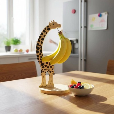 Giraffe Bananenhalter Mehrzweck Haushalt Aufbewahrung Freistehend für Schreibtisch