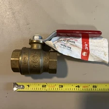 Mueller B&K Ball 3/4" Bronze Shut Off Valve 600 WOG 150 WSP Italy