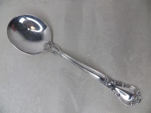 GORHAM CHANTILLY STERLING SILVER CREAM SOUP SPOON 6 3/8", PAT. MK. NO MONOGRAMS