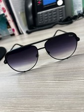 QUAY High Key Large Sunglasses - Standard Black Frame / Fade Lense