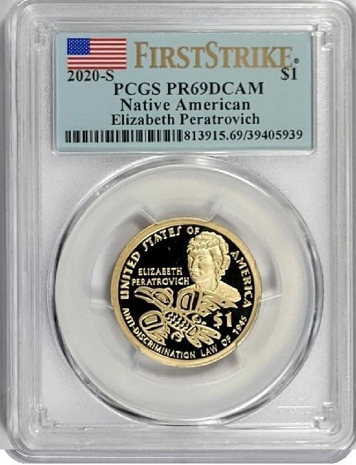 2020 - S Native American Dollar - Sacagawea - PCGS PR69DCAM - First Strike