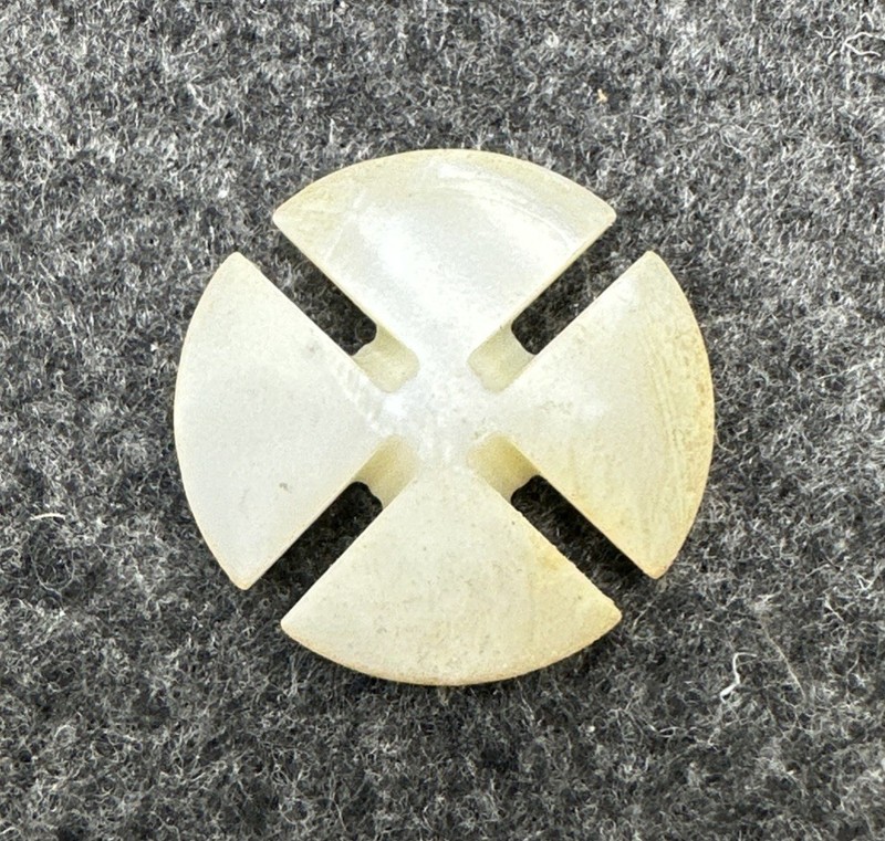 Antique Mother Of Pearl No Hole Tie On Button