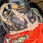 “Gold  Theme" Jewelry Lot w/  Purse Included Wearable Vintage to Modern Costume