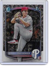 2025 Bowman Draft Chrome Cody Bowker 1st Bowman Laser Refractor RC #BDC-140