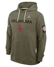 OKLAHOMA SOONERS JORDAN  2025 Military Appreciation Dri-FIT Hoodie Men XL