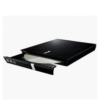 ASUS SDRW-08D2S-U Slim DVD-RW External 8X Optical Drive, Black