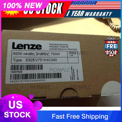 US Free TAX E82EV751_4C040 NEW LENZE E82EV751K4C040 8200 Vector 7.5kW