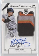 2015 Panini National Treasures Black 5/10 Matt Duffy #211 Auto 0b0