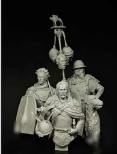 1/12 Scale Ancient Roman & Warrior Busts Resin Model Kit Set Figures Unassembled