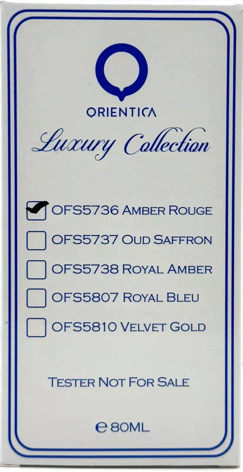 Orientica Amber Rouge Eau De Parfum Spray Unisex 2.7 Oz / 80 ml