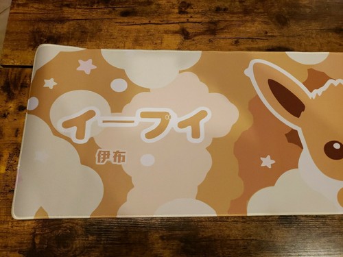 Pokemon Anime Eevee erweitertes Stoff Mauspad (31" x 12") XL - Bild 4 von 5