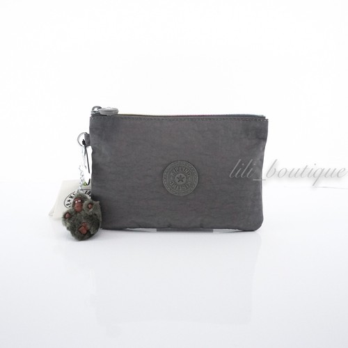 NWT Kipling AC8641 VIV Bolsa Accesorio Cosmético Zip Gris Carbono 24 882256427332 | eBay