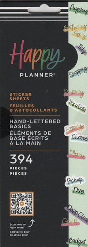 Ich und meine großen Ideen Der glückliche Planer handbeschriftet Grundlagen Stickerbogen Buch
