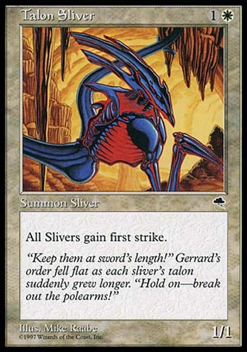 1x Talon Sliver Tempest MtG Magic White Common 1 x1 Card Cards