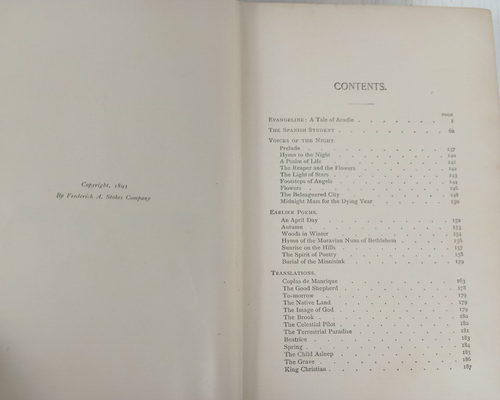 Poems (Hardcover 1892) Set of 4 Stokes Company Whitter Browning Longfellow Burns - Picture 9 of 12