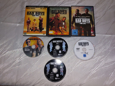 Bad Boys, Bad Bad Boys 2, Bad Boys for life DVD komplett uncut