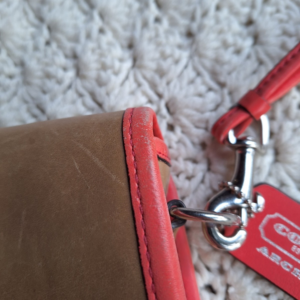 Coach Archive Penny Leather Crossbody Bag Twist Turn Lock K1226