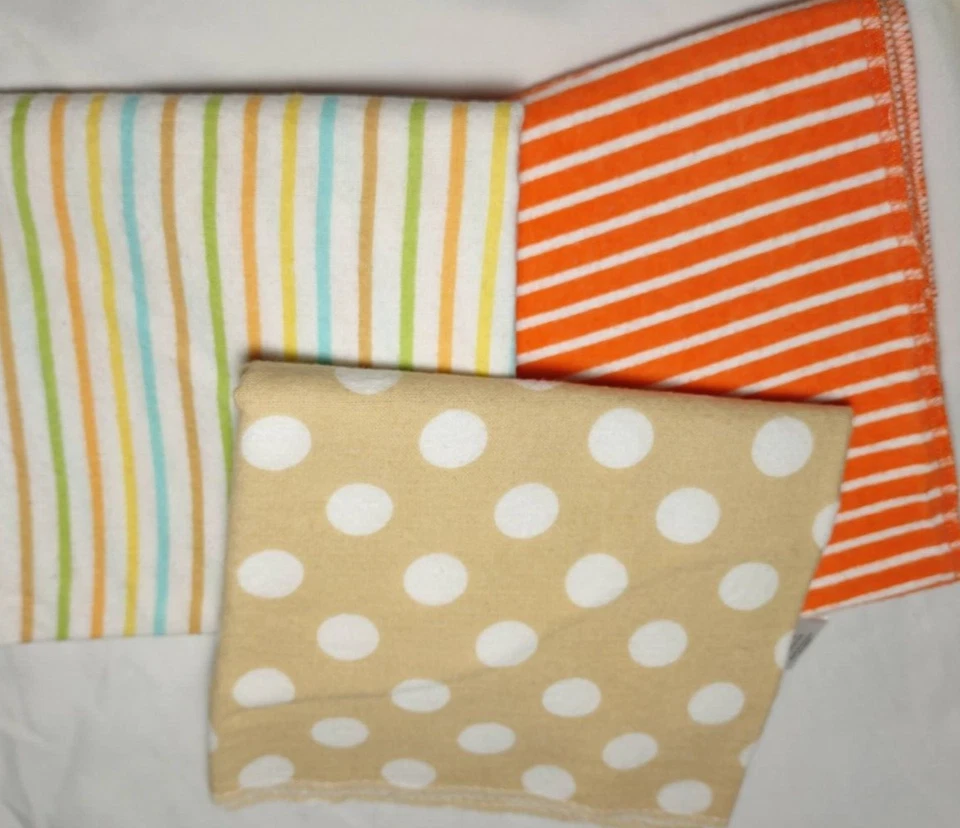 Manta de recepción de bebé unisex 9 piezas Luvable Friends Child of Mine a rayas de lunares Foto 3 de 4